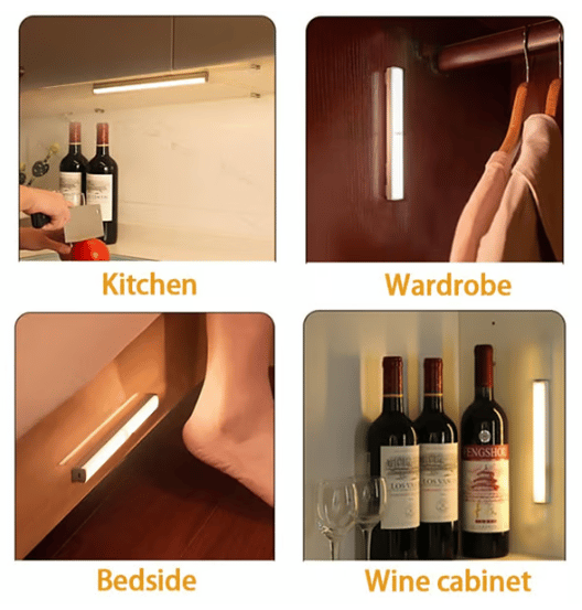 Punch-free Smart Sensor Magnetic Rechargeable LED Lights