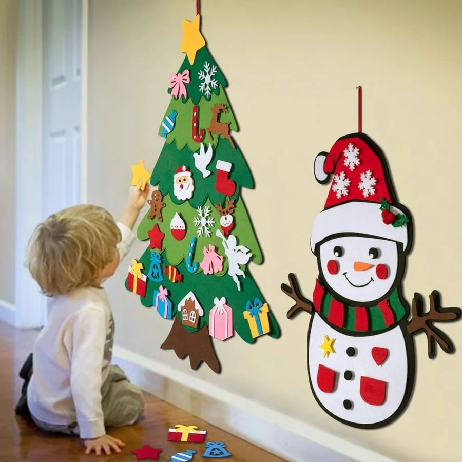 🎁DIY Felt Christmas Tree Set