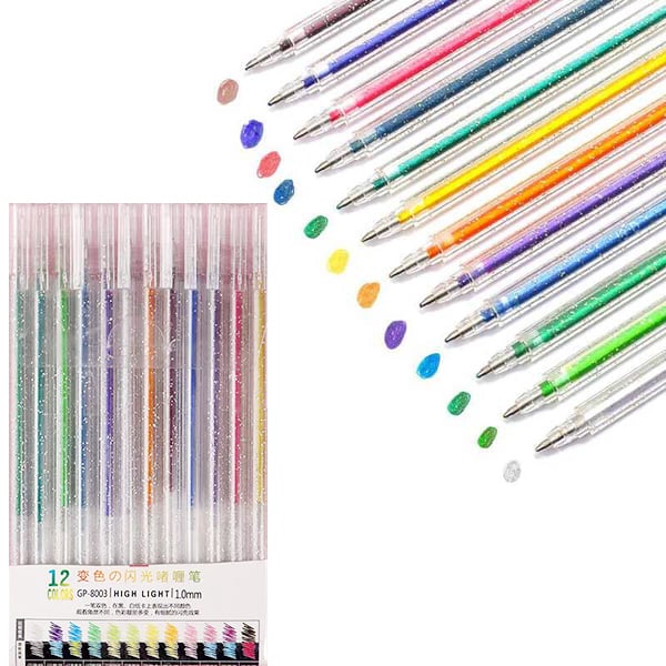 ๐๐ Glitter Gel Pen Set