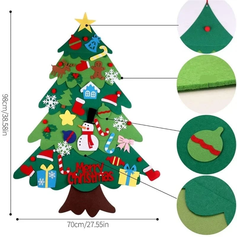 🎁DIY Felt Christmas Tree Set