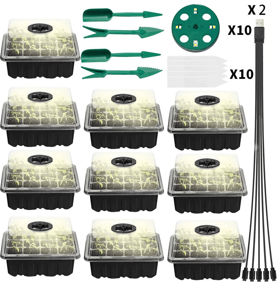 Adjustable Humidity Seed Starter Trays