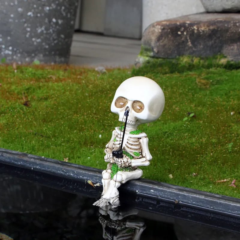 š„Fishing Skeleton Garden Accessory