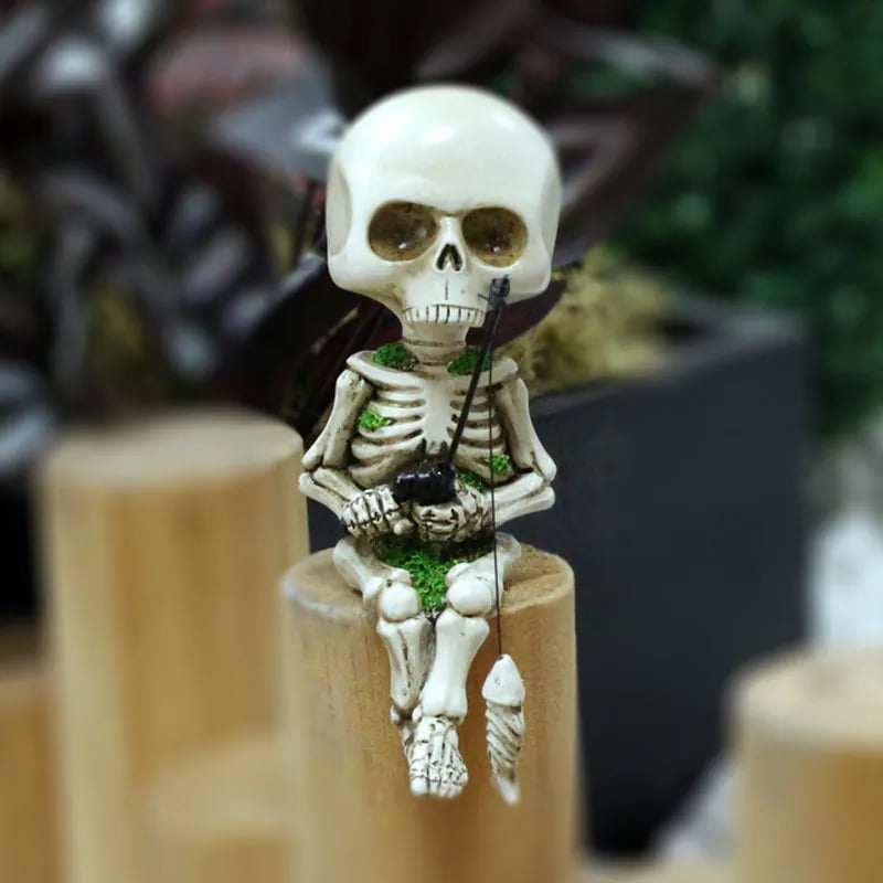 š„Fishing Skeleton Garden Accessory