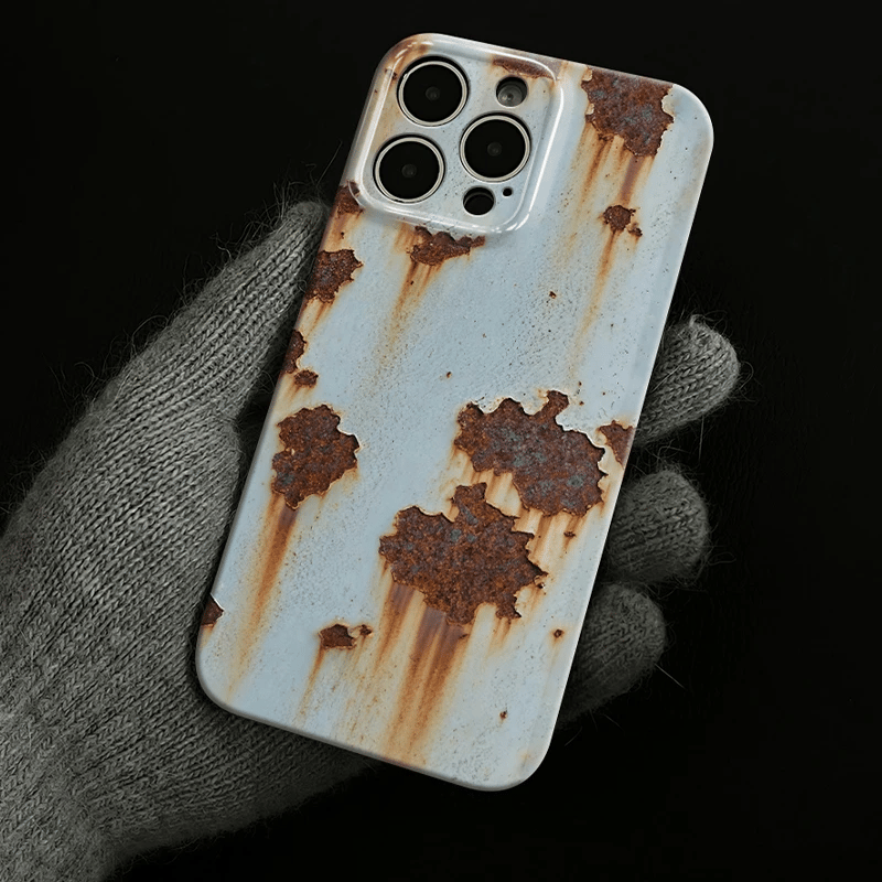 🔥NEW ARRIVAL 🔩Rusty Metal Texture Print iPhone Case