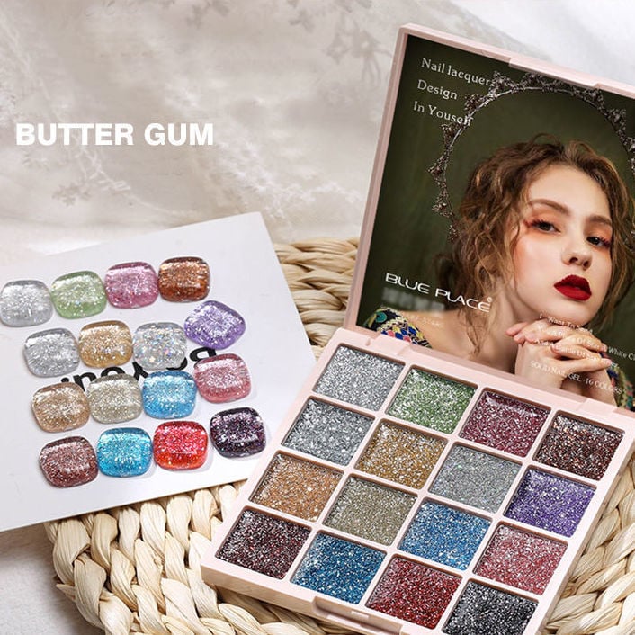 š
New Model 16 Colors Solid Nail Polish Platterš„Free phototherapy pen 1pscš„