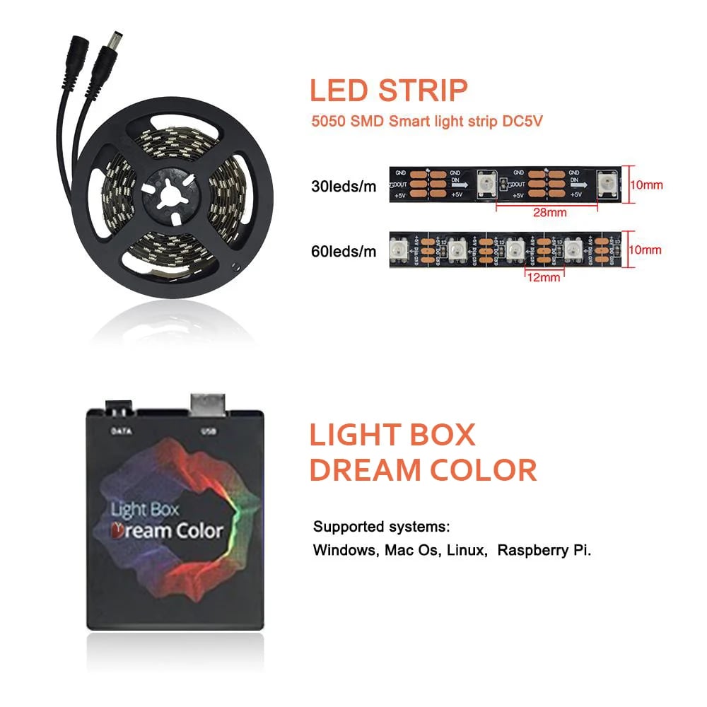 🔥🎁Ambilight TV PC Dream Screen USB LED Strip