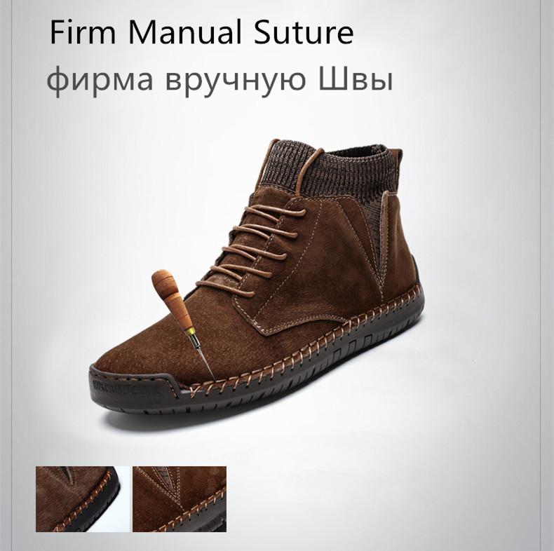 winter warm men's snow boots