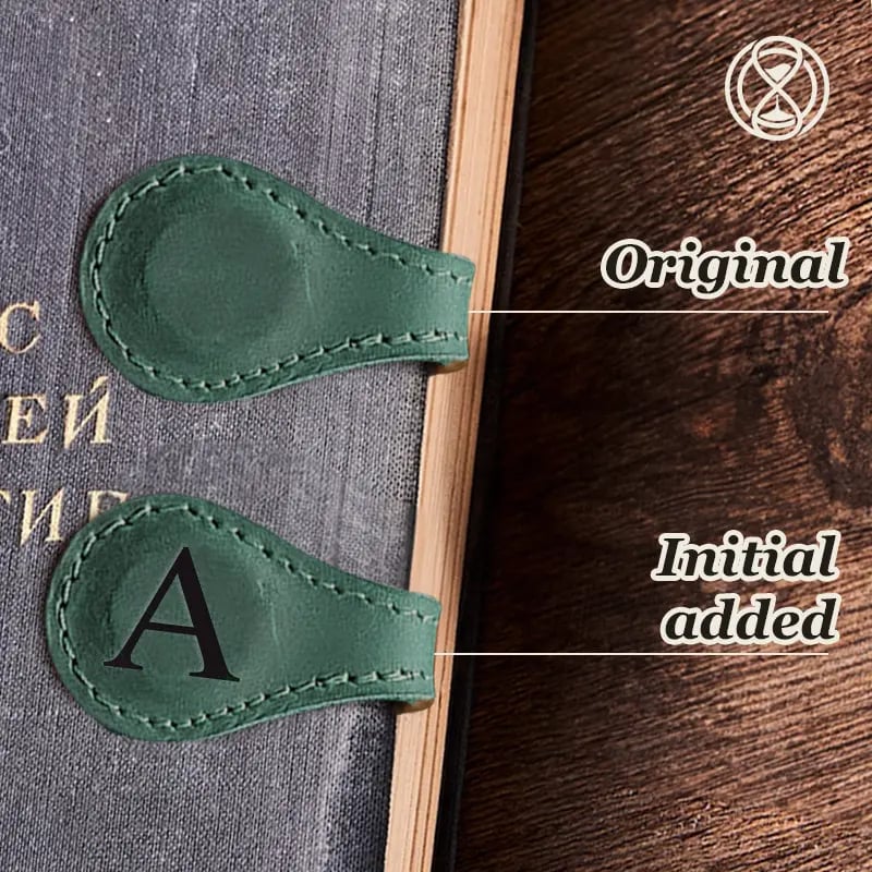 ✨TimelessMark🔥Personalized Magnetic Leather Bookmark🔥