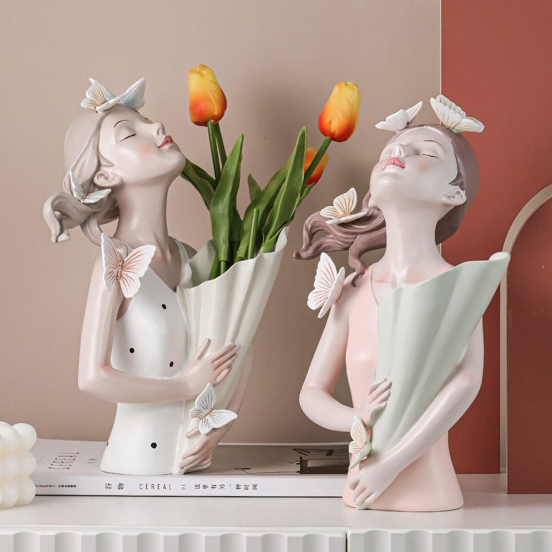 Ceramic Vase "Butterfly Girl"