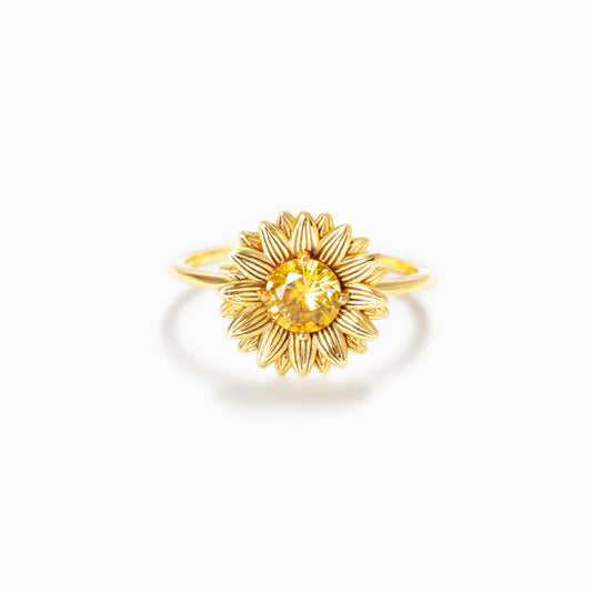 Sunflower Ring Gold / Silver