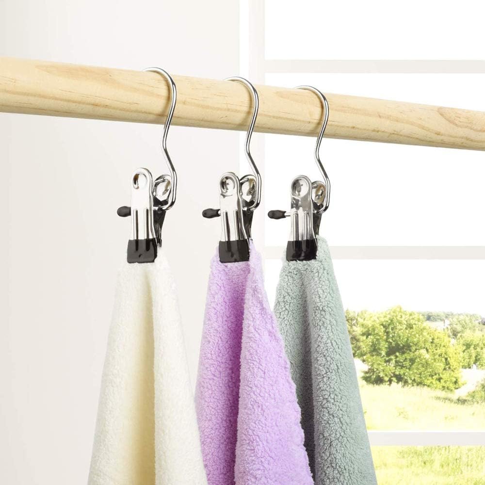 💥💥Anti-rust Clip Space-saving Clothespin Hat Pants Storage Hanging Travel Hook