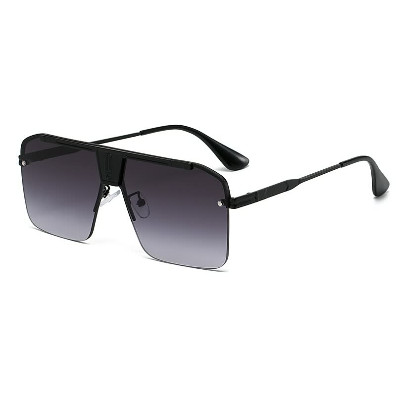 Men's Uv400 Oversize Metal / Gradient Multicolor Cool Sunglasses