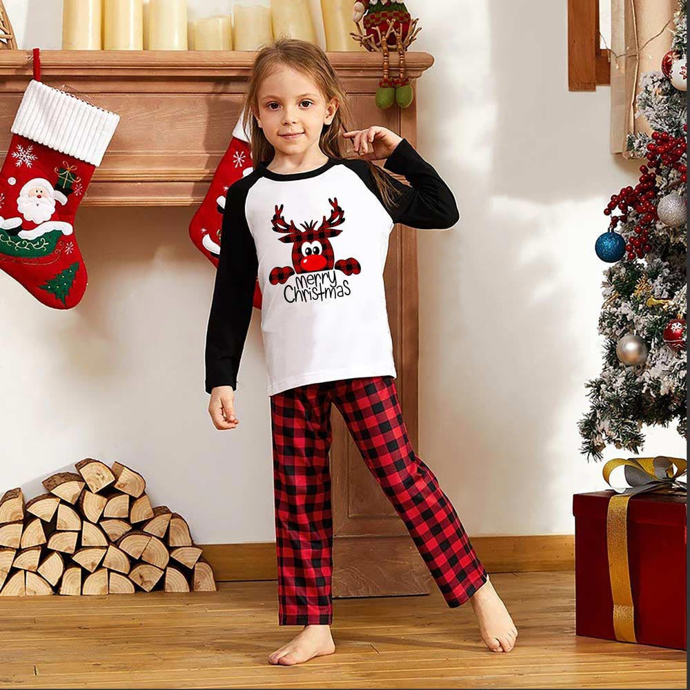 π Early Christmas Pre-Sale - 50% Off -Reindeer Red Plaid Christmas Family Pajamas