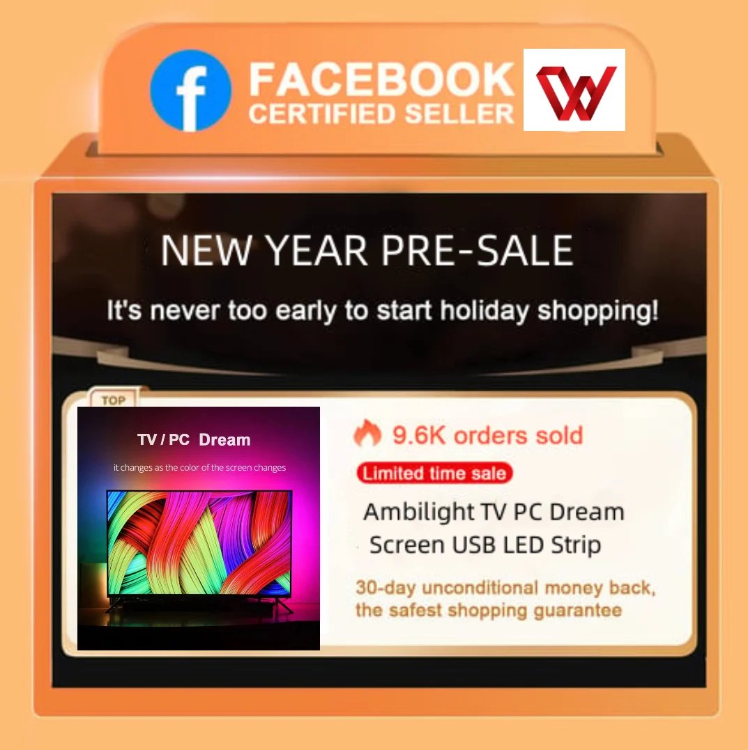 🔥🎁Ambilight TV PC Dream Screen USB LED Strip