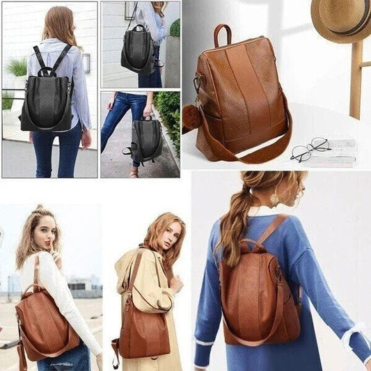 π₯ Limited Leather Ladies Anti-theft Backpack