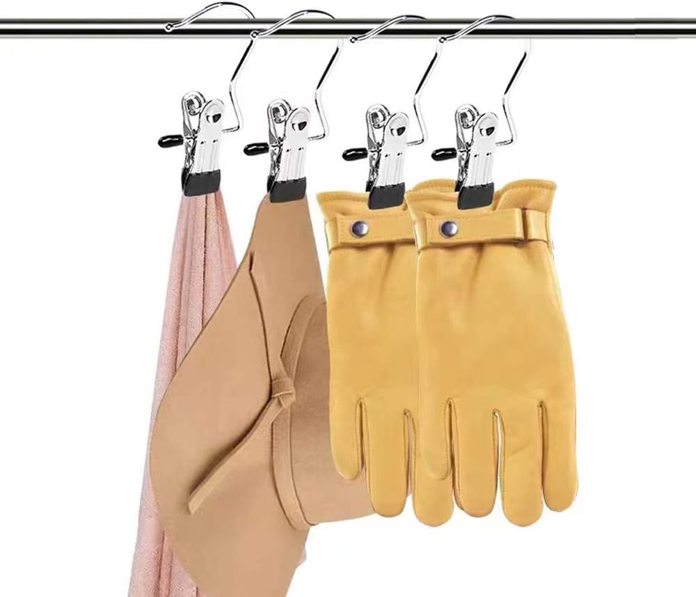 💥💥Anti-rust Clip Space-saving Clothespin Hat Pants Storage Hanging Travel Hook