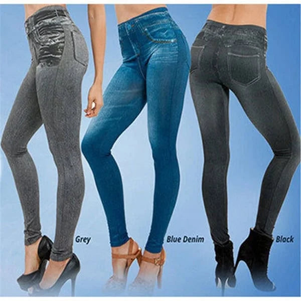 🔥Denim Leggings – Thermal Fleece Denim Jeggings