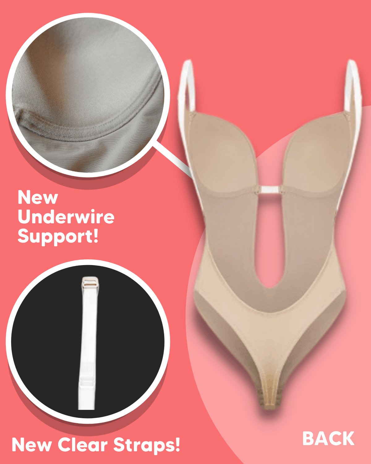 š„2023 Hot Saleš„Backless Body Shaper Bra - Promotion 50% OFF