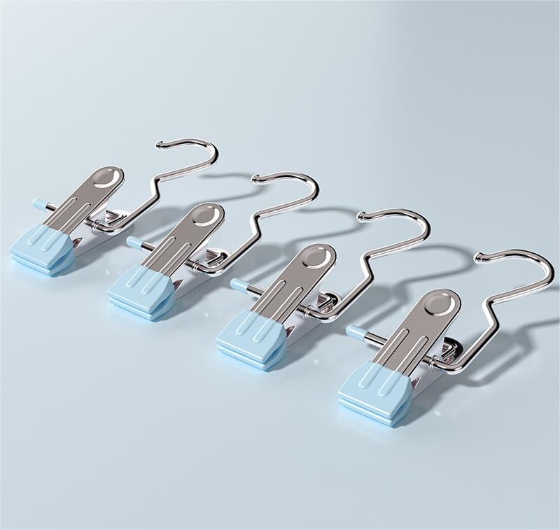 💥💥Anti-rust Clip Space-saving Clothespin Hat Pants Storage Hanging Travel Hook