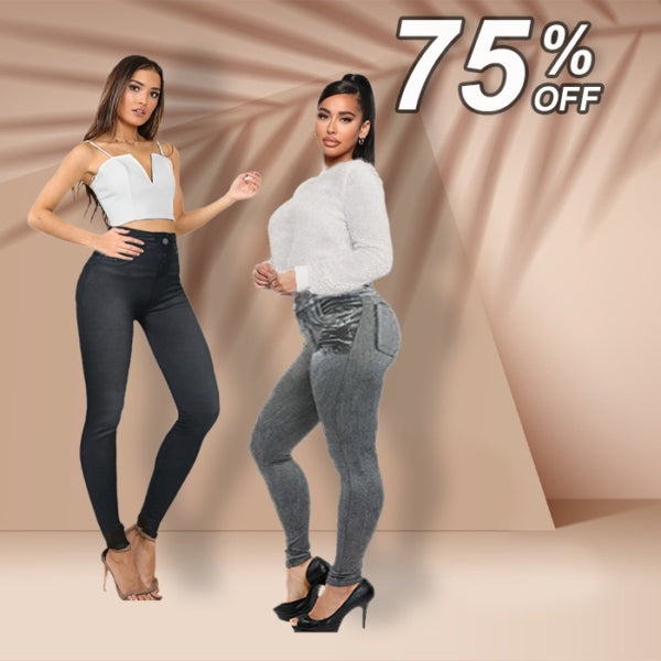 🔥Denim Leggings – Thermal Fleece Denim Jeggings