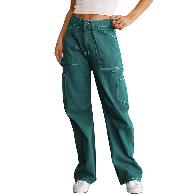 Baggy Drop Rise Cargo Jeans(Buy 2 Free Shipping)
