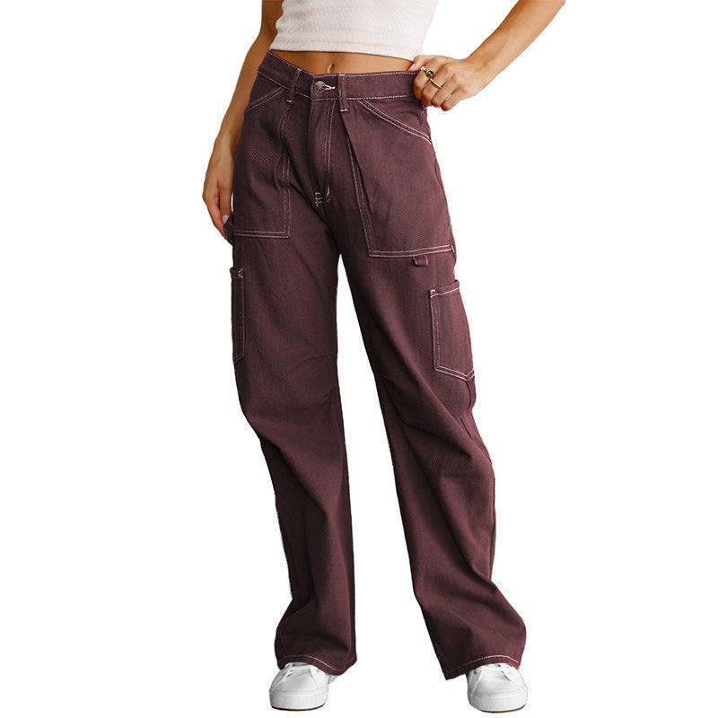 Baggy Drop Rise Cargo Jeans(Buy 2 Free Shipping)