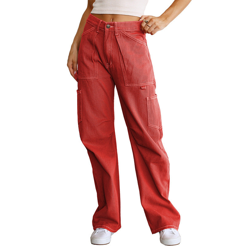 Baggy Drop Rise Cargo Jeans(Buy 2 Free Shipping)