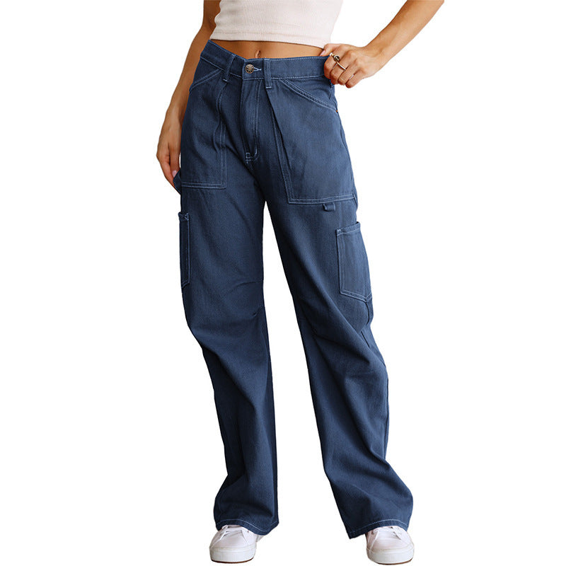 Baggy Drop Rise Cargo Jeans(Buy 2 Free Shipping)