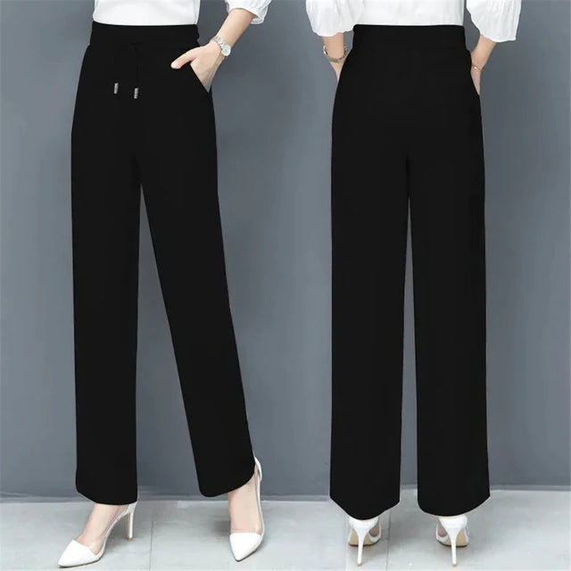 (🌞Summer Sale - 70% OFF💥) High Waist Loose Ice Silk Pants 🧊