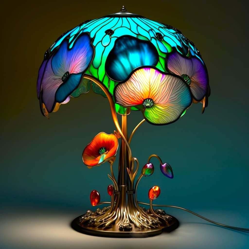 Stained Resin Plant Series Table Lamp🎉🔥