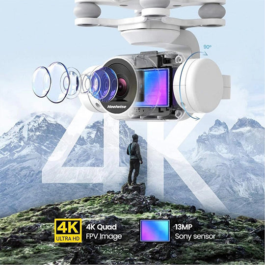 🔥 4K CAMERA ROTATION WATERPROOF PROFESSIONAL RC DRONE