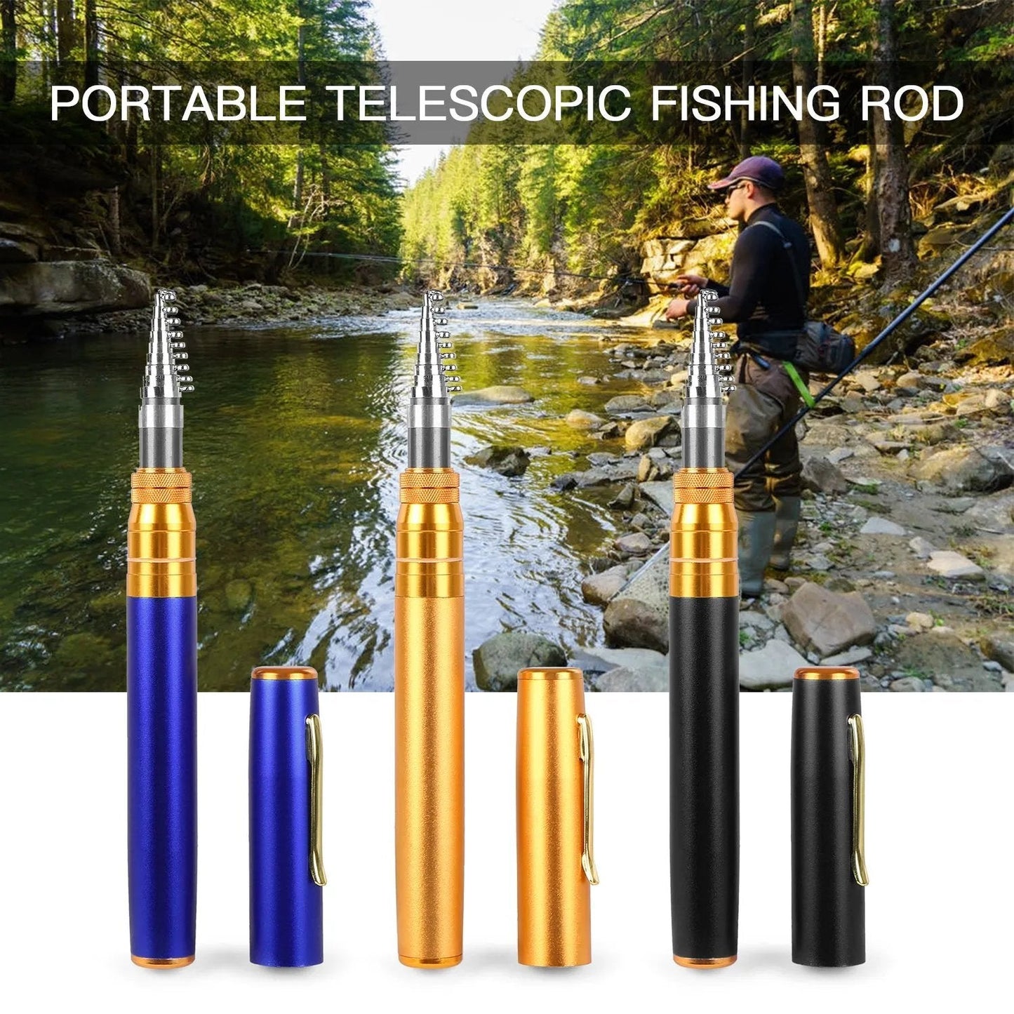 POCKET SIZE FISHING ROD⏰Buy 2 Get 1 Free⏰