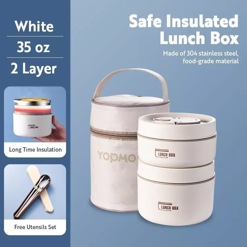 Portable Insulated Lunch Container Set - BUY 2 FREE SHIPPING
