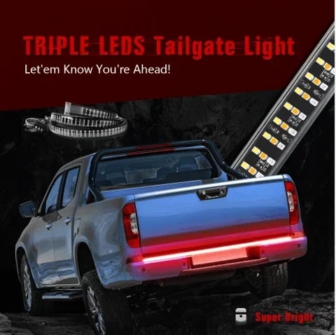 🔥LED tailgate lights, turn signals and driving and reversing lights