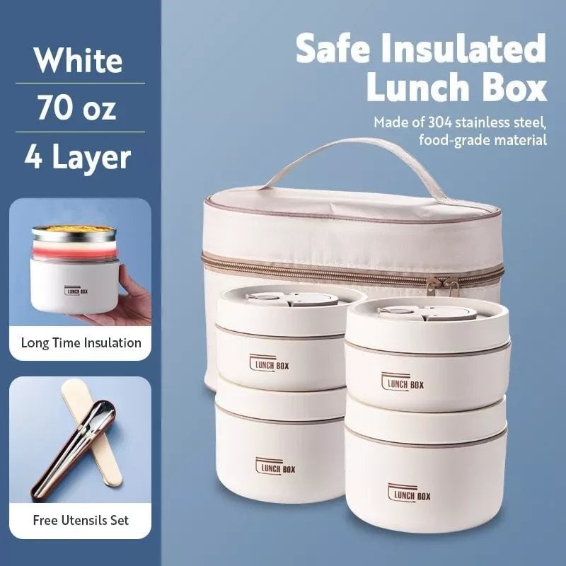 Portable Insulated Lunch Container Set - BUY 2 FREE SHIPPING