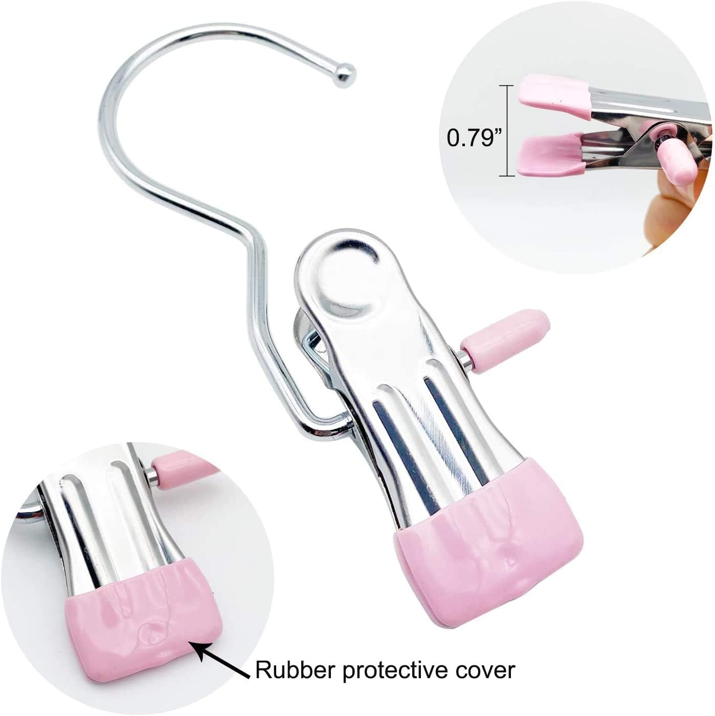 💥💥Anti-rust Clip Space-saving Clothespin Hat Pants Storage Hanging Travel Hook