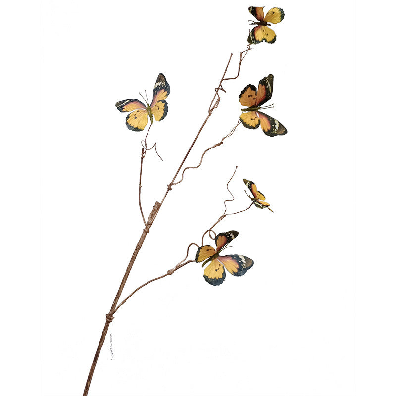 Dead leaf butterfly artificial flower