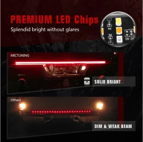 🔥LED tailgate lights, turn signals and driving and reversing lights