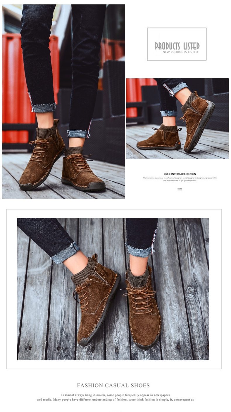 winter warm men's snow boots