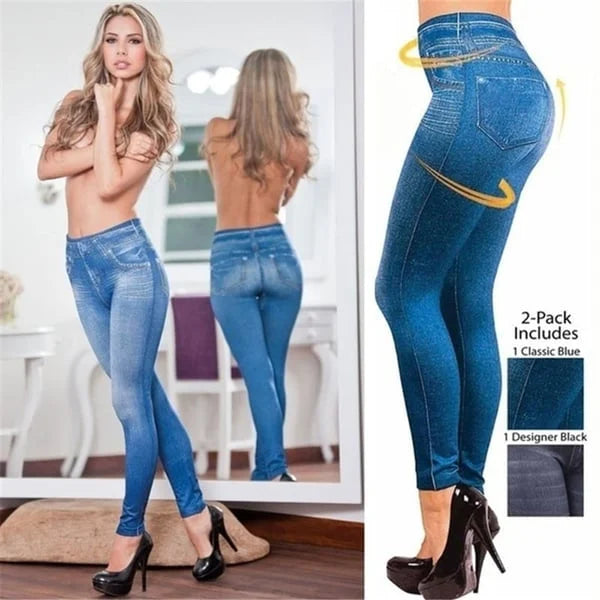 🔥Denim Leggings – Thermal Fleece Denim Jeggings