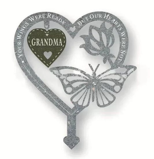 Memorial Gift Butterfly Ornament-Garden Memorial Plaque