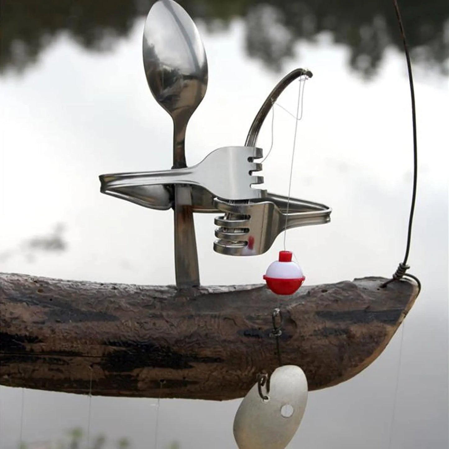 ❤️Handcrafted Fisherman's Spoon Fish Sculpture Wind Chime