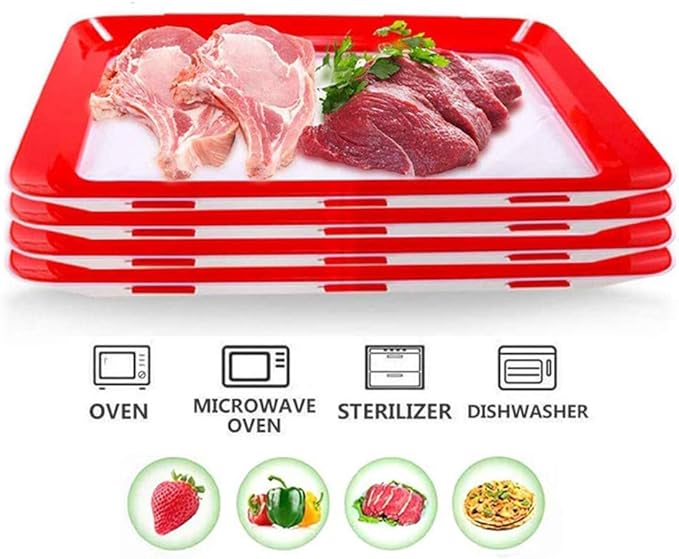 🔥Environmentally Friendly Design - Reusable Food Preserving Tray🥰