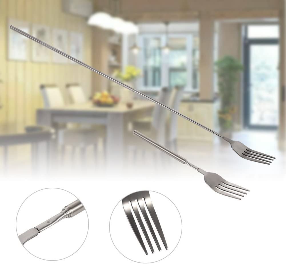 🔥Summer Hot Sale Promotion-49% OFF🍴-Creative telescopic cutlery stainless steel fork