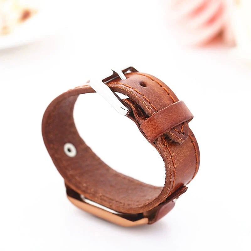 Vintage Leather Quartz Stone Women's Watch