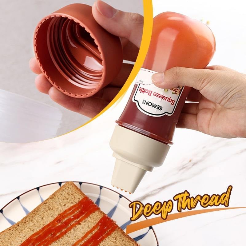 Condiment squeeze spray bottle