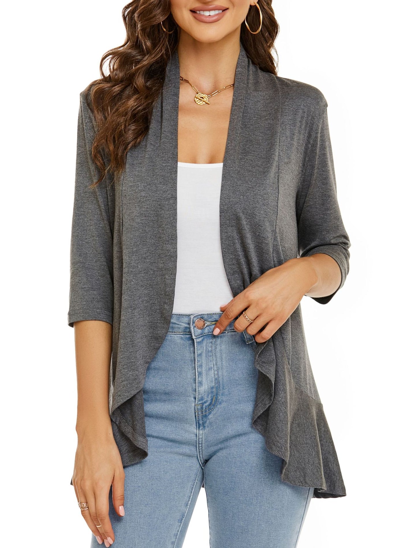 Women's Casual Lightweight Open Front Cardigans