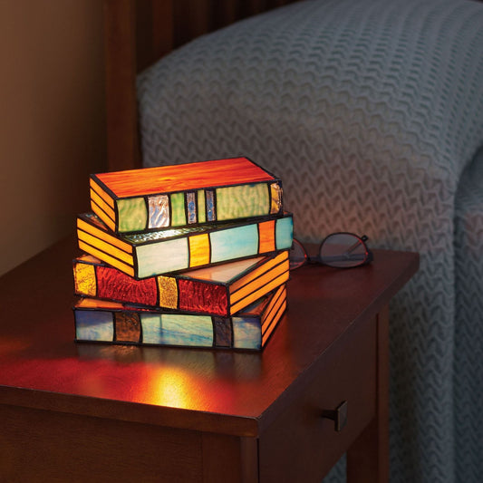 📚Stained  Stacked Books Lamp