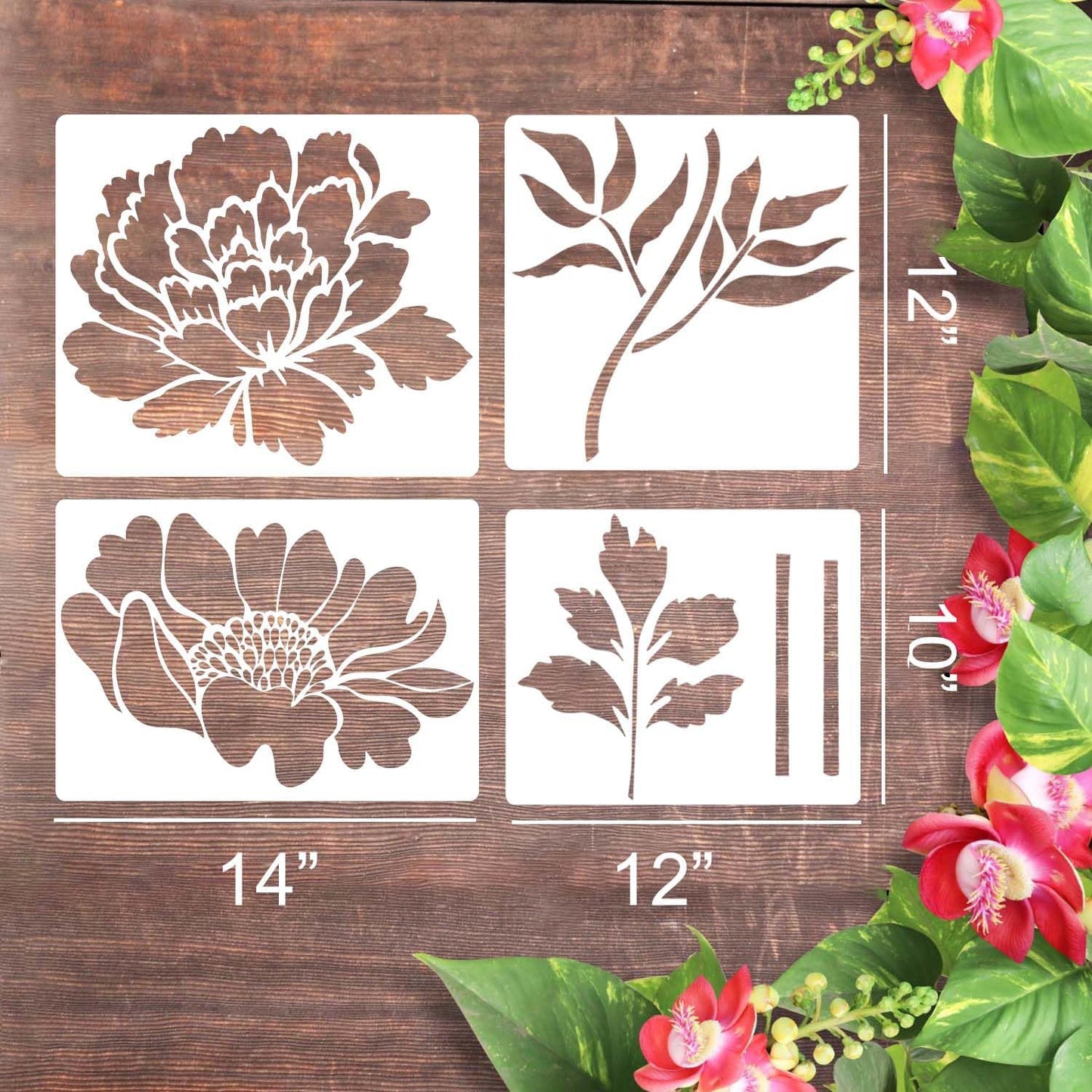 Garden Fence Large Flower Stencils🌻DIY Decoration