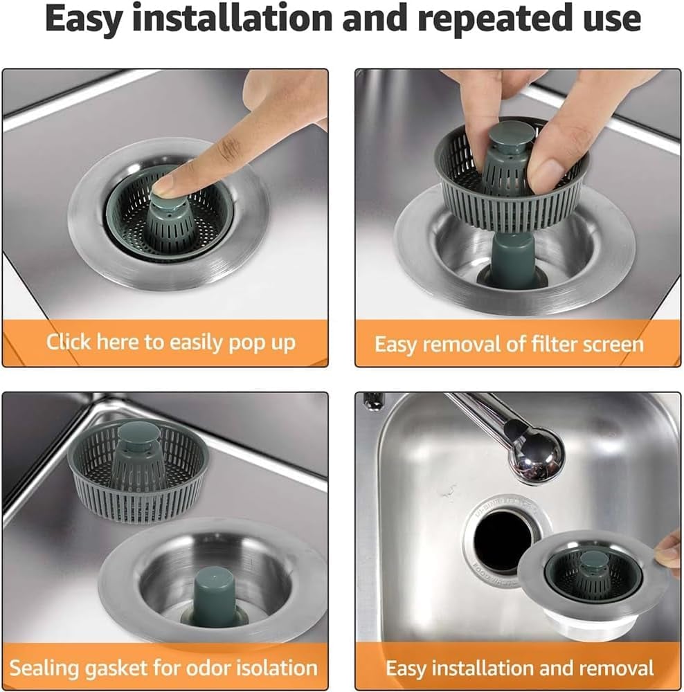 New Upgraded Sink Bounce Core Drain Strainer